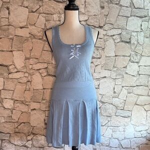 Hippie Rose Light Blue Skirt and top two piece set